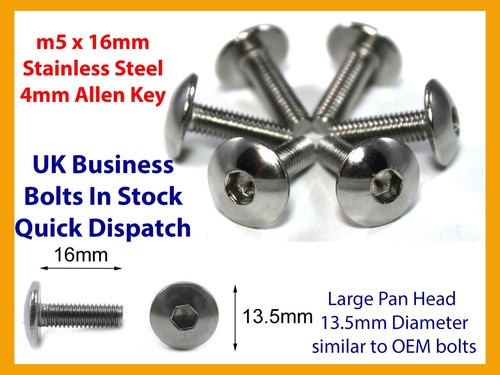 16mm fairing bolts - m5, x